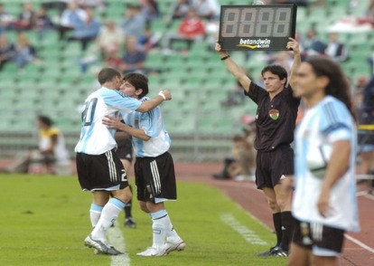 Messi debut en la Selección